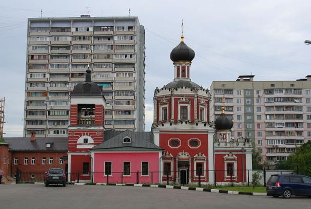 Панорама Храм Троицы Живоначальной в Воронцове